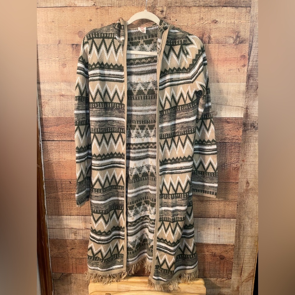 Faded Glory long hooded cardigan